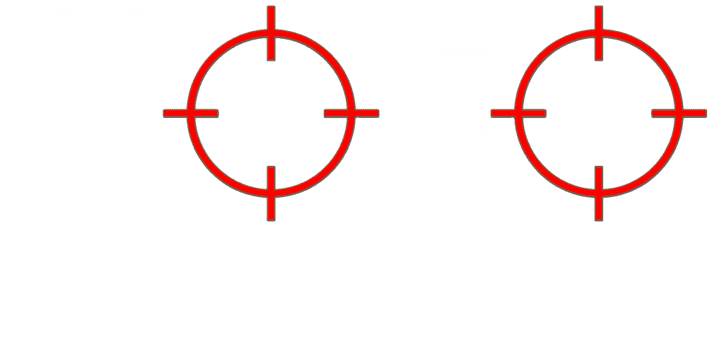 The image is a logo for North Fork Tick & Mosquito Control, a leading pest control service in Suffolk County, NY. It features the letters "N" and "F" with a tick and mosquito in red crosshairs between them. The text reads "North Fork Tick & Mosquito Control.